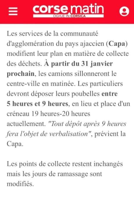 אז'אקסיו Somptueux T3 77M2 Centre Ville Diamant Sur Equipe מראה חיצוני תמונה